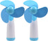 Ogrmar Mini Handheld Fan Personal Fan Battery Soft Foam Blades Powered for Home and Travel 2PC Blue (2)...
