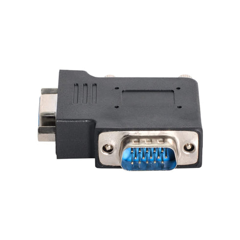 chenyang Vertical Flat Left Angled 90 Degree VGA SVGA Male to Female Extension Adapter Black...
