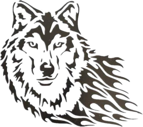 Lion Deer Tiger Wolf Whale Horse Animal Stencils for Painting on Wood, Fabric, Walls, Airbrush + More | Reusable Mylar Template (Wolf)...