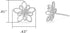 Boma Jewelry Sterling Silver Wire Flower Stud Earrings...