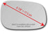 New Replacement Mirror Glass with FULL SIZE ADHESIVE for Volvo | 2007-2009 S60 | 2007-2011 S80 S40 V50 V70 | 2008-2013 C30 C70 | Passenger Side Vi...