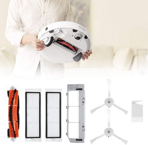 7Pcs/Set Robot Vacuum Cleaner Replacement Kit, Main Brush Filter Kit Replacement Fit for Xiaomi Robot Cleaner...