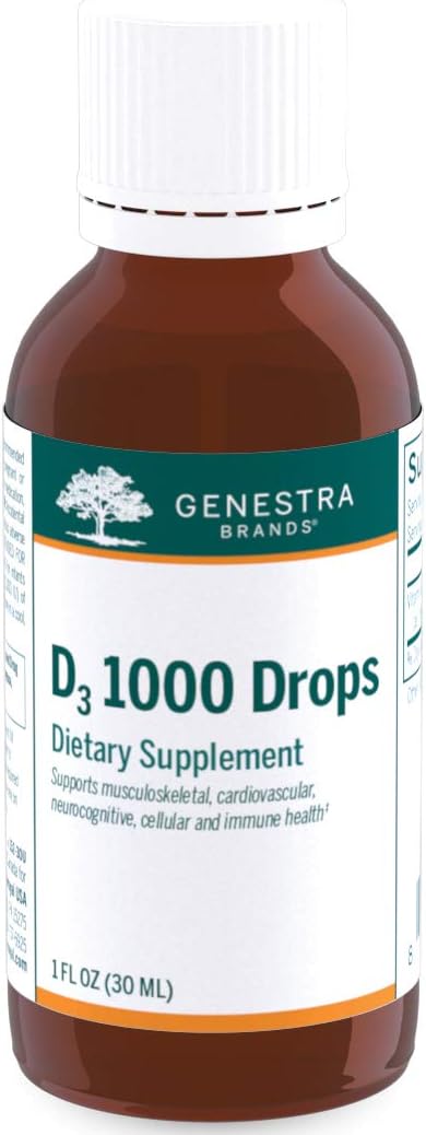 Genestra Brands D3 1000 Drops | Liquid Vitamin D Supplement | 1 fl. oz....