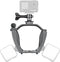 CAPART Camera Mount Expansion Bracket for DJI Air 3 Drone, with 1/4" Screw Hole, Cold Shoe Mount, Compatible DJI OSMO Action 4 3 Pocket 2 1 Insta3...