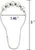 Shower Curtain Hooks Rings for Bathroom, 12PCS Chrome Stainless Steel Rust Resistant Shower Rings for Curtains Kitchen Utensils Bathroom Decoratio...