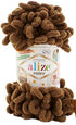 4 skn/Ball Alize Puffy Baby Big Loop Blanket Yarn 100% Micropolyester Soft Yarn 400gr 39.3 yds (321- Coffee Mocha)......