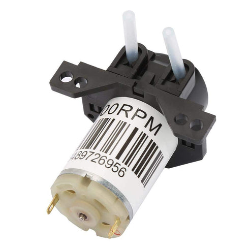 Peristaltic Pump,Dosing Pump DC 6V DIY Peristaltic Liquid Pump Miniature Silent Peristaltic Pump Self-Priming Pump(No plug-6V Right angle black)...