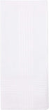 Perry Ellis 12 Pack Handkerchief (100% Cotton White with Satin Border, 16" x 16")...