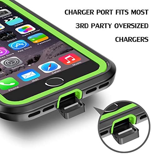 ImpactStrong iPhone 7/8 Case, Ultra Protective Case with Built-in Clear Screen Protector Full Body Cover for iPhone 7 2016 /iPhone 8 2017 (Lime Gr...