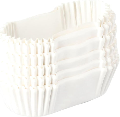 Oval Paper Baking Cups,Cupcakes Liners Baking Tools For Muffins Cupcakes Oval Mini Cake Mould Kitchen Supplies(white)...