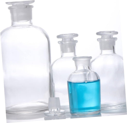 1pc Reagent Bottle Powder Container Clear Liquid Storage Bottles Lab Vials Small Apothecary Jars Lab Bottles & Jars Vials Empty Medicine Bottle So...