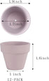 Mini Pink Terracotta Clay Flower Pots 2 inch with Drainage Holes for for Tiny Cactus Herb lithop, Small Succulent Planter Nursery Plant Pot...