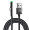 mcdodo Right Angle Design Extra Long Gaming Charger Cable with Green LED Light USB Charging& Syncing Cord Compatible iPhone Xs MAX XR X 8 8 Plus 7...