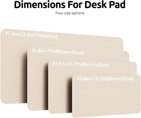 YSAGi Leather Desk Pad Protector, Office Desk Mat, Large Mouse Pad, Non-Slip PU Leather Desk Blotter, Laptop Desk Pad, Waterproof Desk Writing Pad...