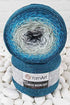 YarnArt Flowers Moonlight Glitter Cotton Yarn, Soft, Rainbow Crochet, Metallic Lurex handknit Shiny, Silvery Cake, Multicolor Cotton,1 Skein Weigh...