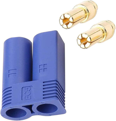20 Pairs EC5 Bullet Banana Plug Connector Female Male 5mm Bullet Gold Connector for RC ESC LIPO Battery...