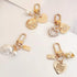 jojofuny Key Chain for Women Ladies 4 Pcs Pearl Shell Shape Key Ring Lovely Keychains for Girls Dree up Accessories...