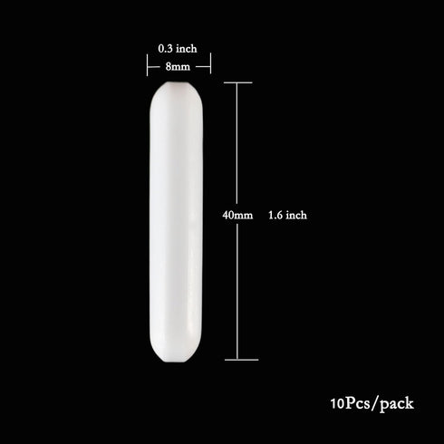 10Pcs PTFE Magnetic Stir Bar, Magnetic Stirrer Mixer Stir Bar 40mm/1.57 inch...