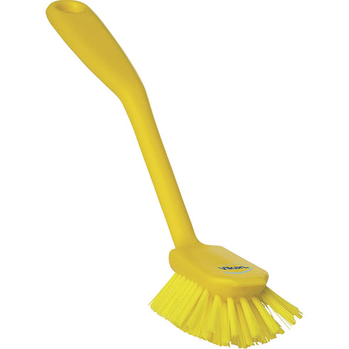 Vikan, Yellow Brush,Dish,Scraping Edge,Med,11",PP/PBT, 4237...