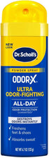 Dr. Scholl's ODOR-X ULTRA ODOR-FIGHTING POWDER SPRAY, 4.7 oz // Destroys Odors Instantly - All-Day Odor Protection - Freshens Feet & Shoes...