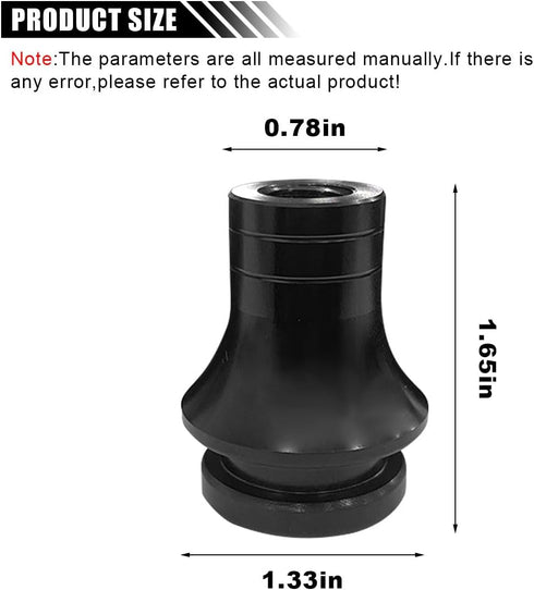 M12 x 1.25 Car Gear Shift Knob Adapter, Manual Shifter Adapter Shift Stick Connector, Aluminum Alloy Shift Knob Boot Retainer Adapter for Manual C...