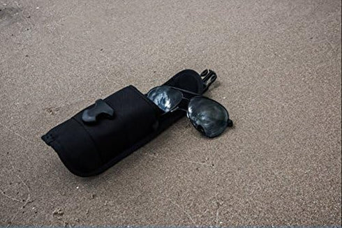 OneTigris MOLLE Eyeglasses Case with Buckle Hard Shell Sunglasses Storage Box 1000D Nylon (Black)...