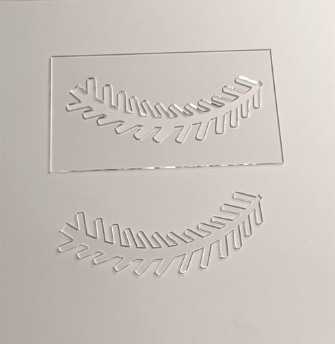 Set of 2 Baseball Print Stencil,Bleached Shirt Stencil, Baseball Acrylic Stencil for T-shirt Stencil,Sublimation Crafting (10")...