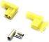 AKOAK 36 Pack 12-10 Gauge Yellow Fully Insulated Flag Wire Connectors Quick Disconnects Electrical Wiring Female Spade Nylon Wire Crimp Terminals...