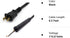 Power Tool Replacement Cord SJT, 18 GA AWG, 2 Wire, 6 1/2 ft, 2 Prong, with Stripped Ends and Rubber Strain Relief Boot...