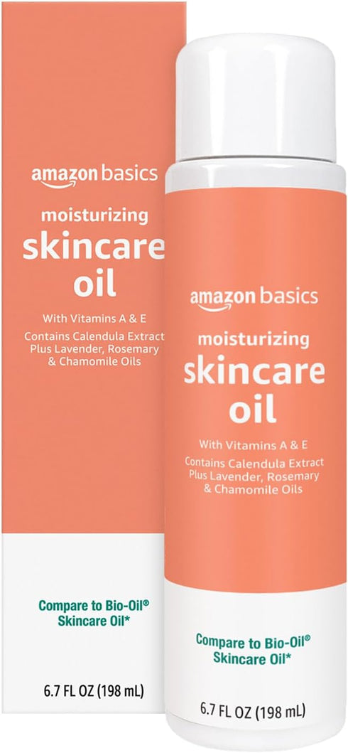 Amazon Basics Moisturizing Skincare Oil with Vitamins A & E, 6.7 Fl Oz (Pack of 1)...