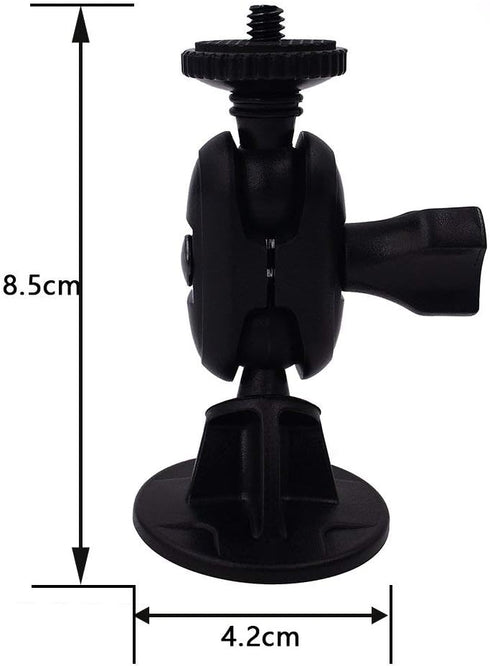 CH01C 1/4" Thread Camera Mount Holder Mini Adhesive 16mm Base - Dash Cam Permanent Tripod Windshield/DashBoard Mount Holder Fit Sony/Ricoh/HP/GoPr...