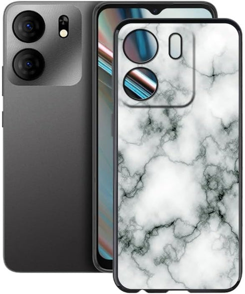 Case for BLU View 5 B160V (6.56"), Black Soft TPU Bumper Phone Case, Slim Shockproof Silicone Military Grade Drop Protective Shell for BLU View 5 ...