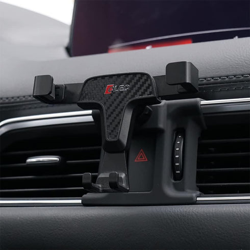 BEERTE Phone Holder fit for Mazda CX-5 2017-2025 Adjustable Air Vent Car Dashboard Cell Phone Mount Carbon Fiber Pattern Gravity Phone Mount fit f...