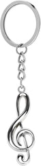 Musical Note Key Ring Keyfob Keyring Music Symbol Keychain...