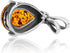 Amber Sterling Silver Drop Pendant...