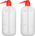 stonylab Chemical Wash Bottle, 2-Pack Lab Sealed Cylindrical Plastic Safety Lab Reagent Squeeze Wash Bottle, Sample Sealing Liquid Storage Contain...