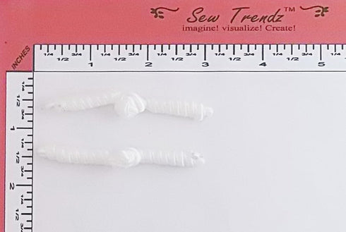 Chinese Frogs Button Closures Hook & Eye Fastener - Sewing Quilting Renaissance Dance Hawaiian Bridal Costumes Outfit Drapery Home Decor- WHITE - ...
