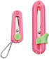 Kutsuwa HiLiNE Portable Scissors Pink, Blade Length 0.7 inches and 1.3 inches Set...