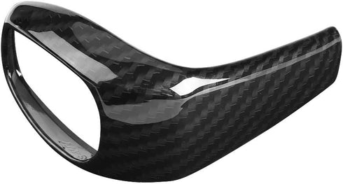 Qiilu Carbon Fiber Gear Shift Knob Cover Sticker Head Trim for X1 F48 2 Series F46 2015-2018...