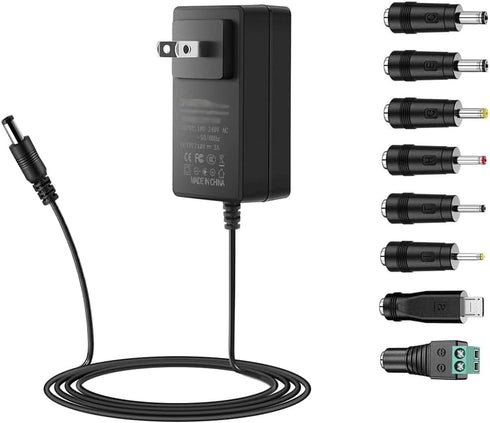 12V 3A Power Supply Adapter AC 100-240V to DC 12 Volt 3000mA 36W Wall Charger Power AC Adapter Fit for Jetson Nano,Atomic Pi,USB Hub,Cable Box,DAC...