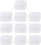 10Pcs White Storage Box, Mini Square Clear Plastic Organizer, Lightweight Travel Kit for Earplugs, Jewelry, Beads, Coins, Craft Gadgets - Approx O...