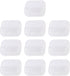 10Pcs White Storage Box, Mini Square Clear Plastic Organizer, Lightweight Travel Kit for Earplugs, Jewelry, Beads, Coins, Craft Gadgets - Approx O...
