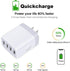 USB Wall Charger,Sicodo 4 Ports Charger Cube 2 Pack 4.8Amp USB Adapter Power Plug Charging Station Box Compatible with iPhone 15/14/13/12/SE/11/X/...