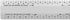 Alumicolor Architect 6 inch Bevel Ruler w/Joist/Truss Scale for Drawing, Drafting & Engineering, Calibrations Divided by (3/32, 3/16), (1/8, 1/4),...