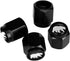 Brown Bear Tire Valve Stem Caps, Aluminum Black Stem Tire Valve Caps Universal Stem Covers for Cars, SUVs, Trucks, Bikes, Motorcycles, Bicycles (4...