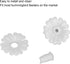 Feeding Port Replacement Parts, Safe Hummingbird Feeder Flowers Bright Colors Attractive 30 Set for Outdoor(White)...