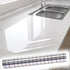 Electrostatic Absorption Countertop Protective Film 17.3inch*16.4FT Transparent No Glue Removable Oil-proof Contact Paper for Horizontal Smooth Su...