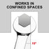 Jetech Ratcheting Combination Wrench, Industrial Grade Gear Spanner with 12-Point Design, 72-Tooth Ratchet, Made with Forged and Heat-Treated Cr-V...