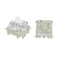 GATERON KS-9 Silent White 2.0 Keyboard Switches, RGB LED Pre Lubed 5 Pins 35gf Linear Key Switches for MX Mechanical Keyboard(35PCS)...