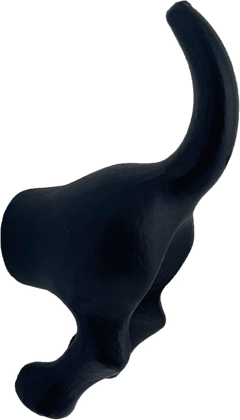 – 3.5” DOG TAIL HOOK - Animal Farmhouse style Kitchen Hook – 3.5 in Rustic Iron Hook for Cups, Towels, Utensils - includes all mounting hardware –...